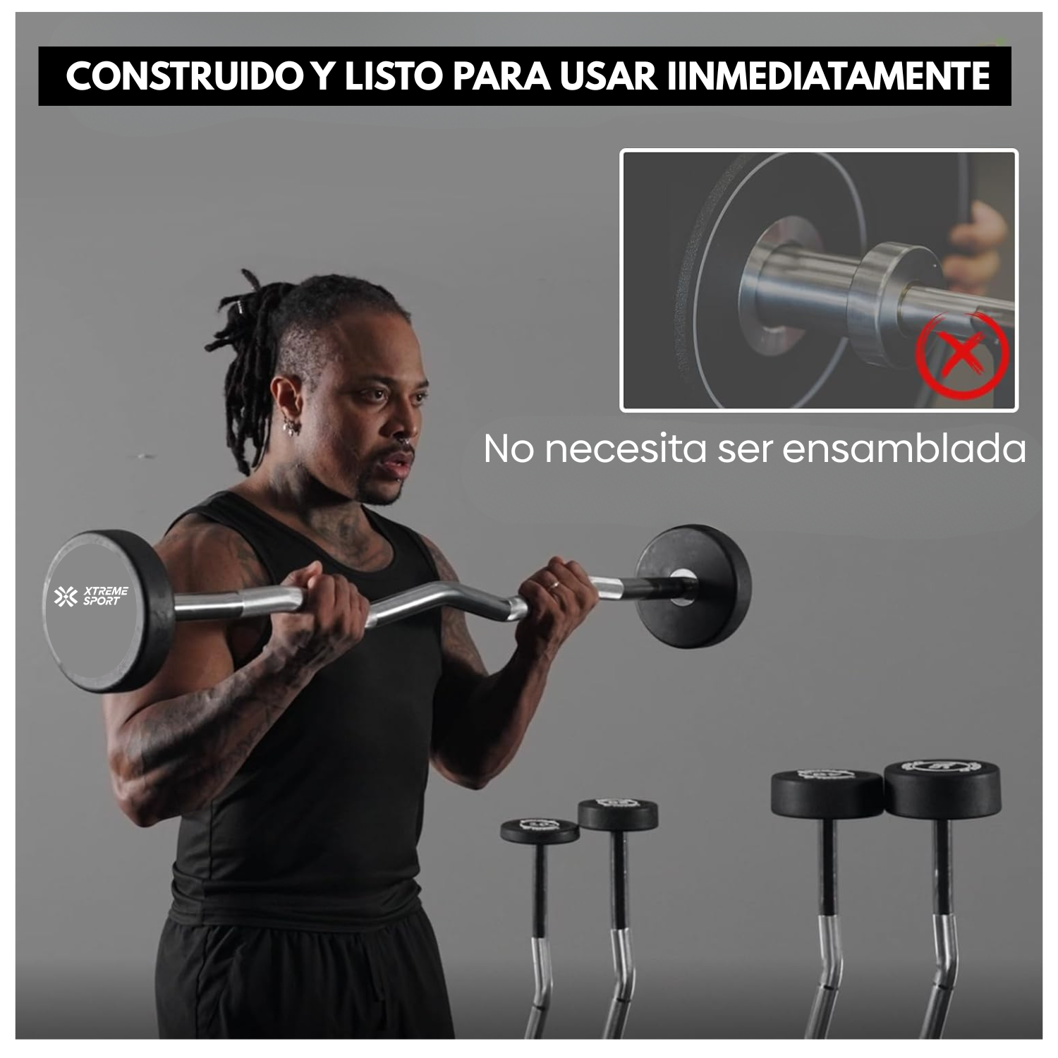 BARRA Z PESO FIJO DE 20KG - 5