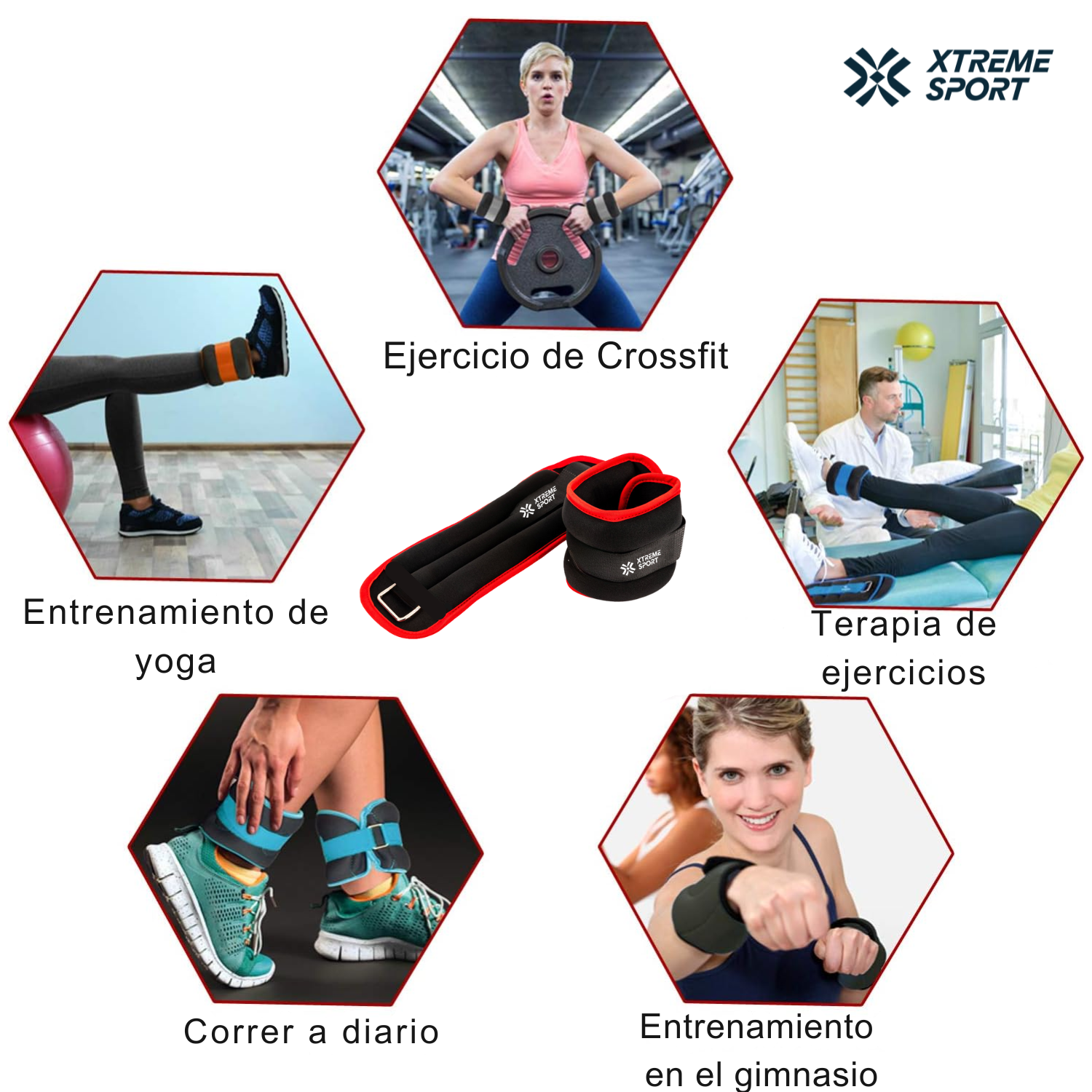TOBILLERA CON PESO 2 KG - EJERCICIO,TERAPIA Y REHABILITACION - 3