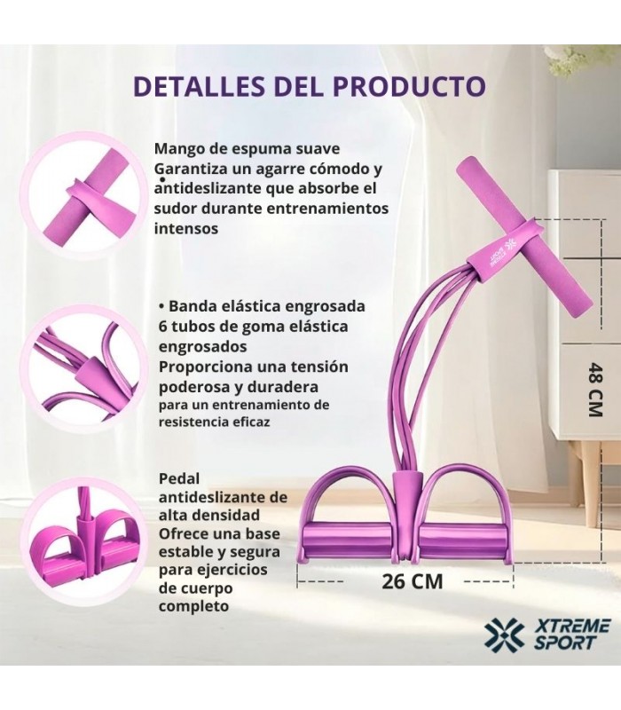 LIGAS DE TENSION MULTIFUNCION X 6 TUBOS ABDOMINALES - 2