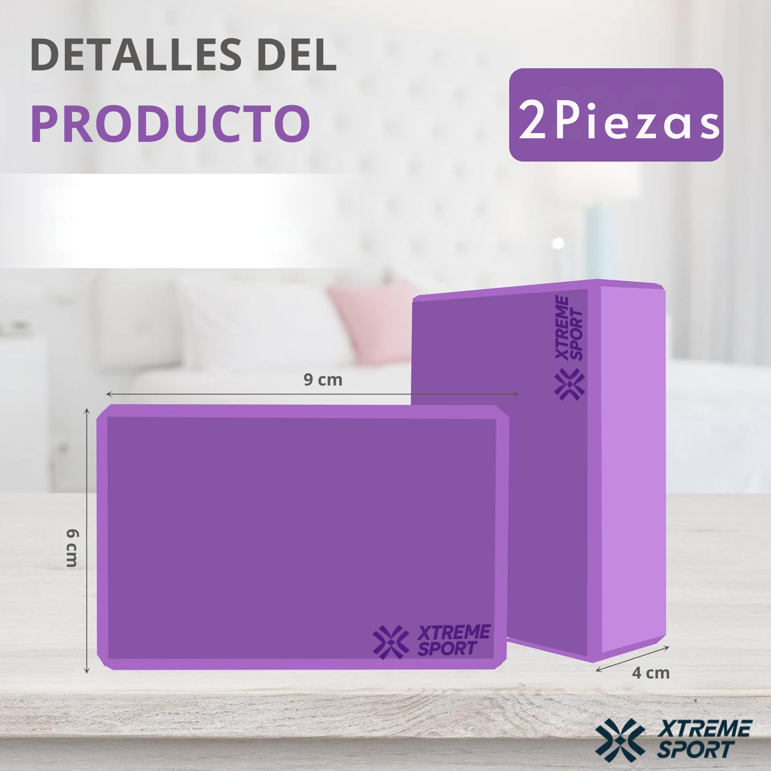 LOQUE DE YOGA Y PILATES DE APOYO 2 PIEZAS - 2