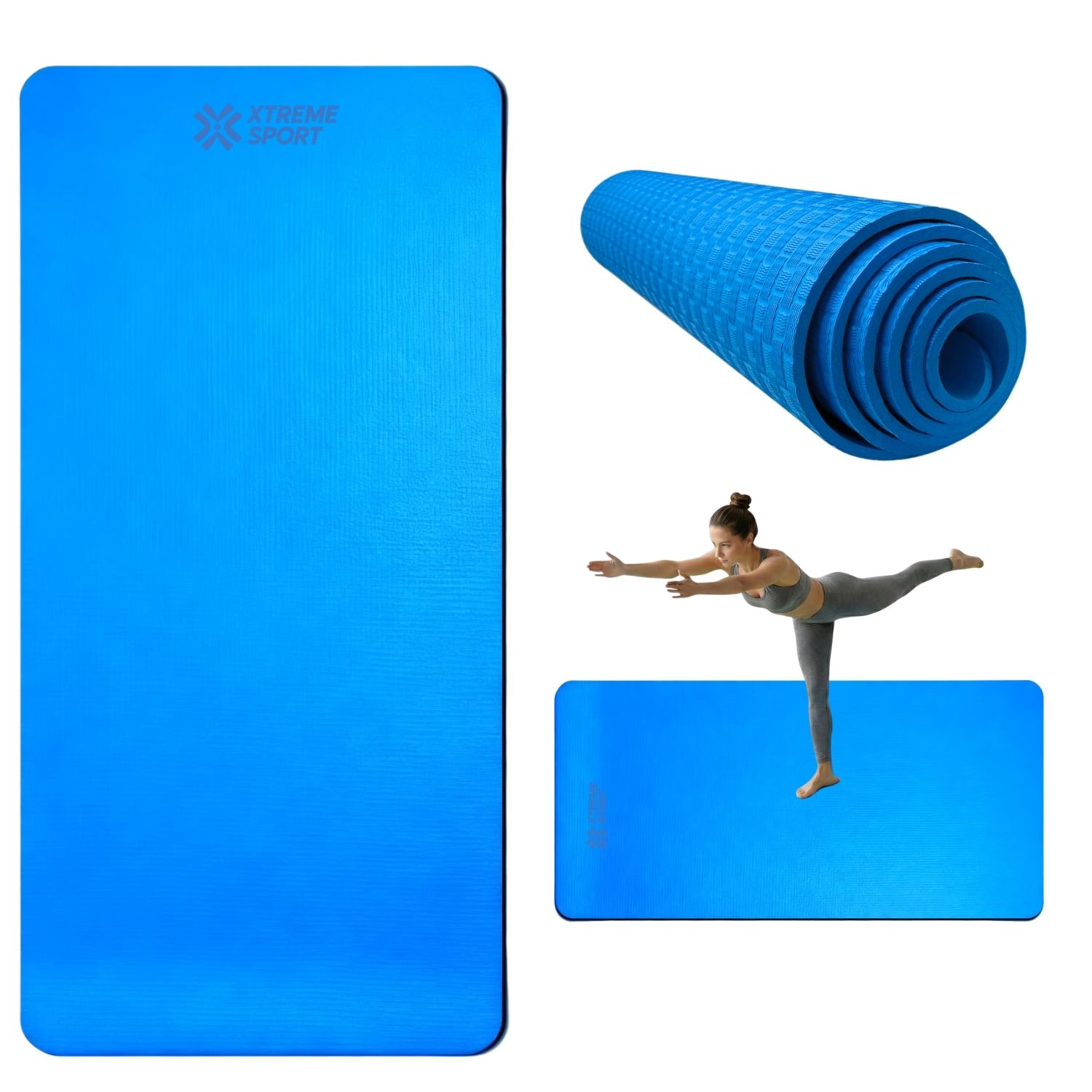 MAT PISO DE YOGA ANTIDESLIZANTE EVA 90 CM ANCHO IMPERMEABLE PARA YOGA Y PILATES - 1