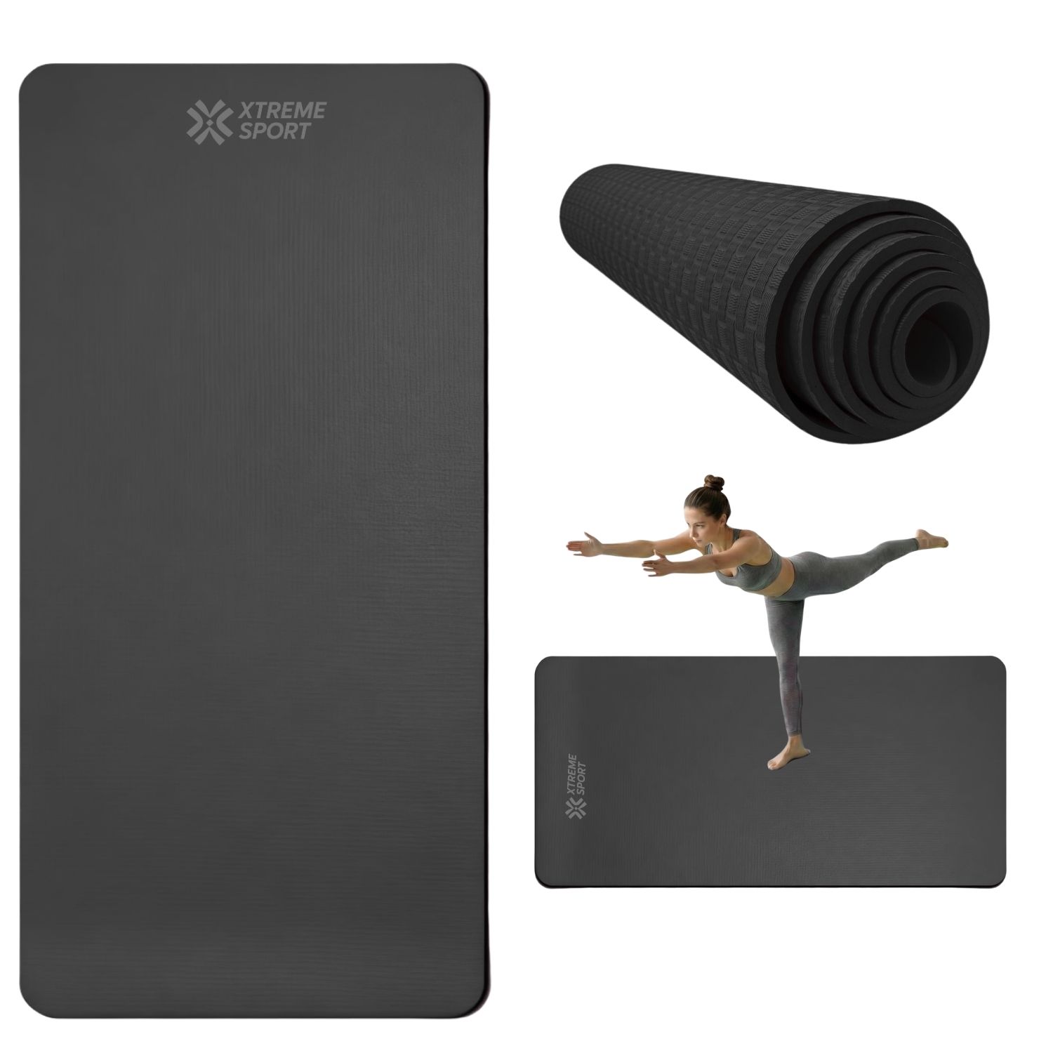 MAT PISO DE YOGA ANTIDESLIZANTE EVA 90 CM ANCHO IMPERMEABLE PARA YOGA Y PILATES - 1