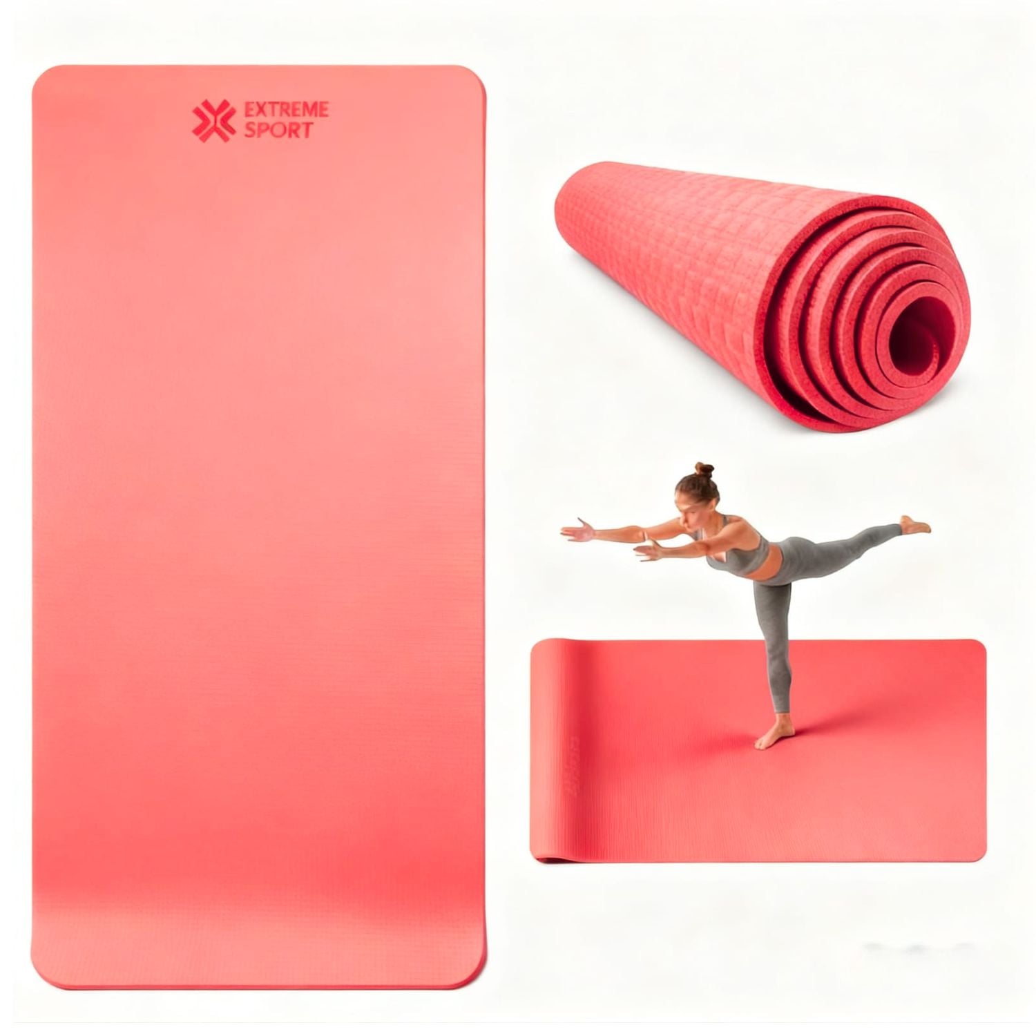 MAT PISO DE YOGA ANTIDESLIZANTE EVA 90 CM ANCHO IMPERMEABLE PARA YOGA Y PILATES - 1