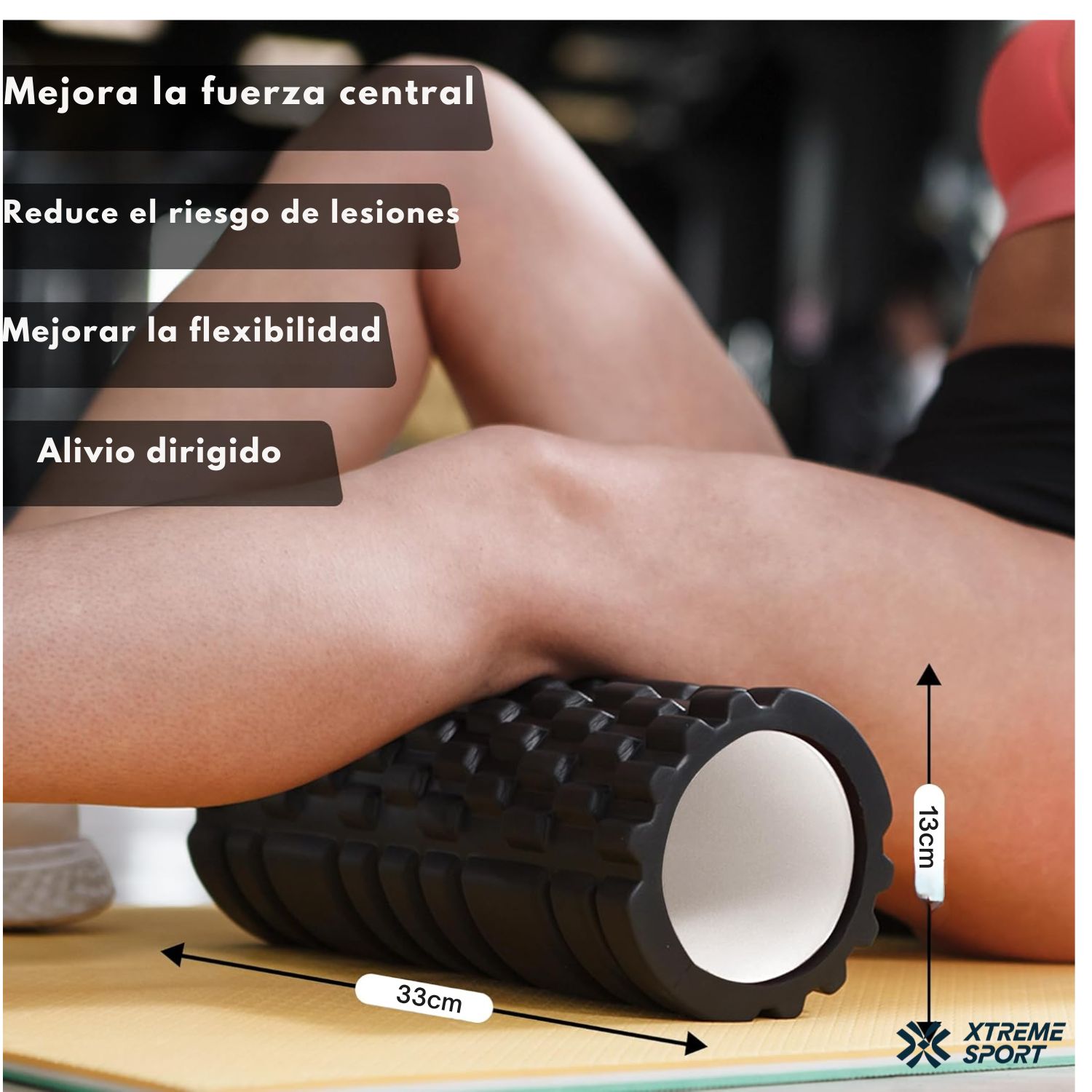 COMBO PILATES PRO 6 EN 1 PELOTA + BANDAS + MAT + ARO + ROLLER + CALCETINES ANTIDESLIZANTES - 4