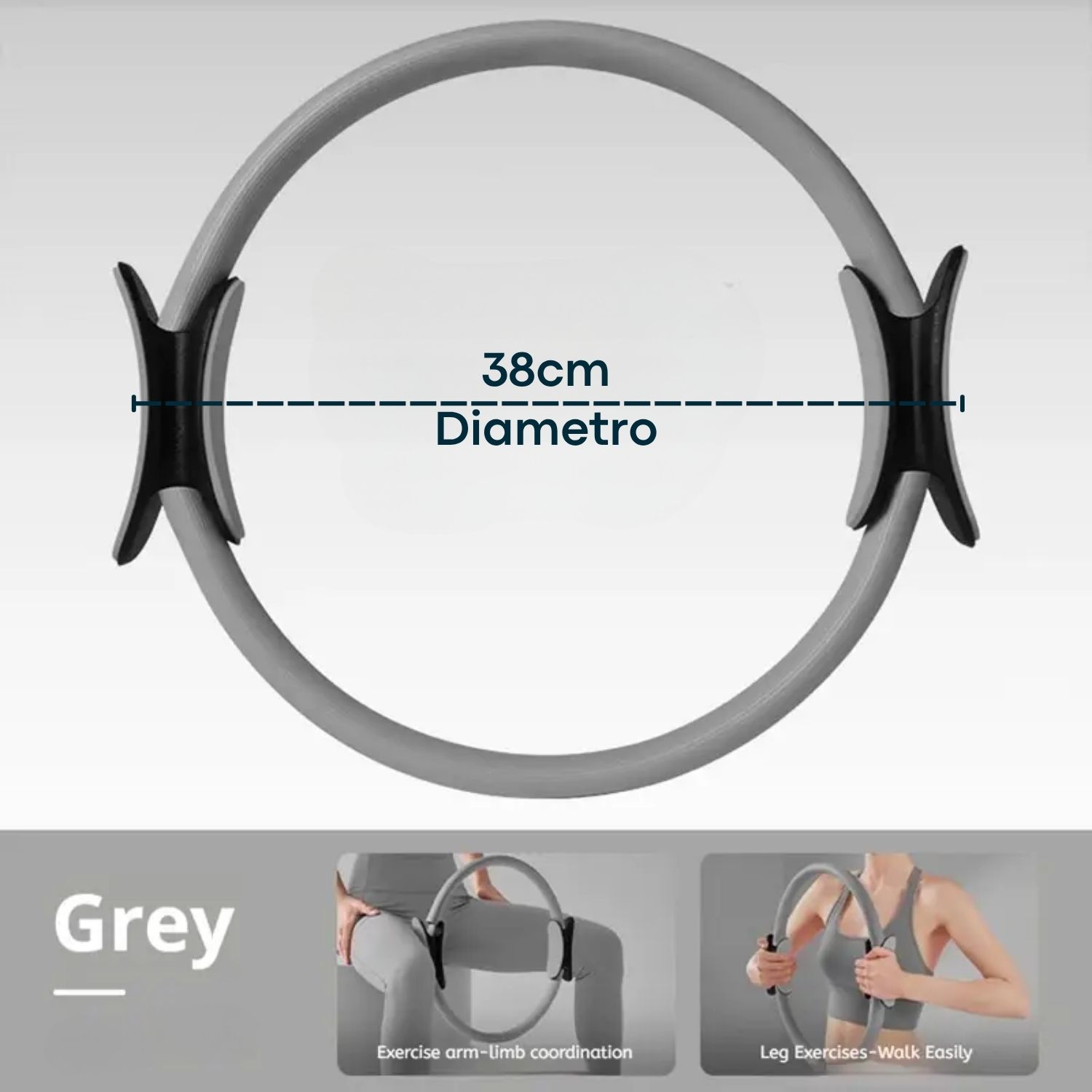 COMBO PILATES PRO 6 EN 1 PELOTA + BANDAS + MAT + ARO + ROLLER + CALCETINES ANTIDESLIZANTES - 6
