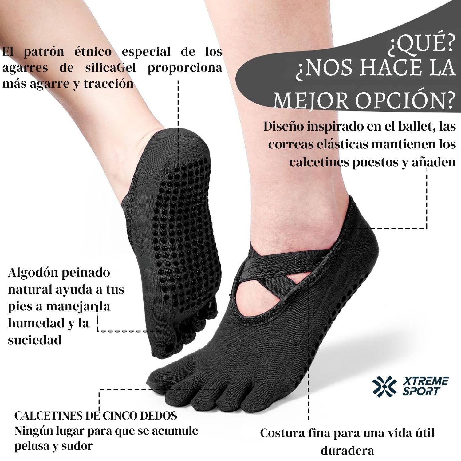 COMBO PILATES PRO 6 EN 1 PELOTA + BANDAS + MAT + ARO + ROLLER + CALCETINES ANTIDESLIZANTES - 7