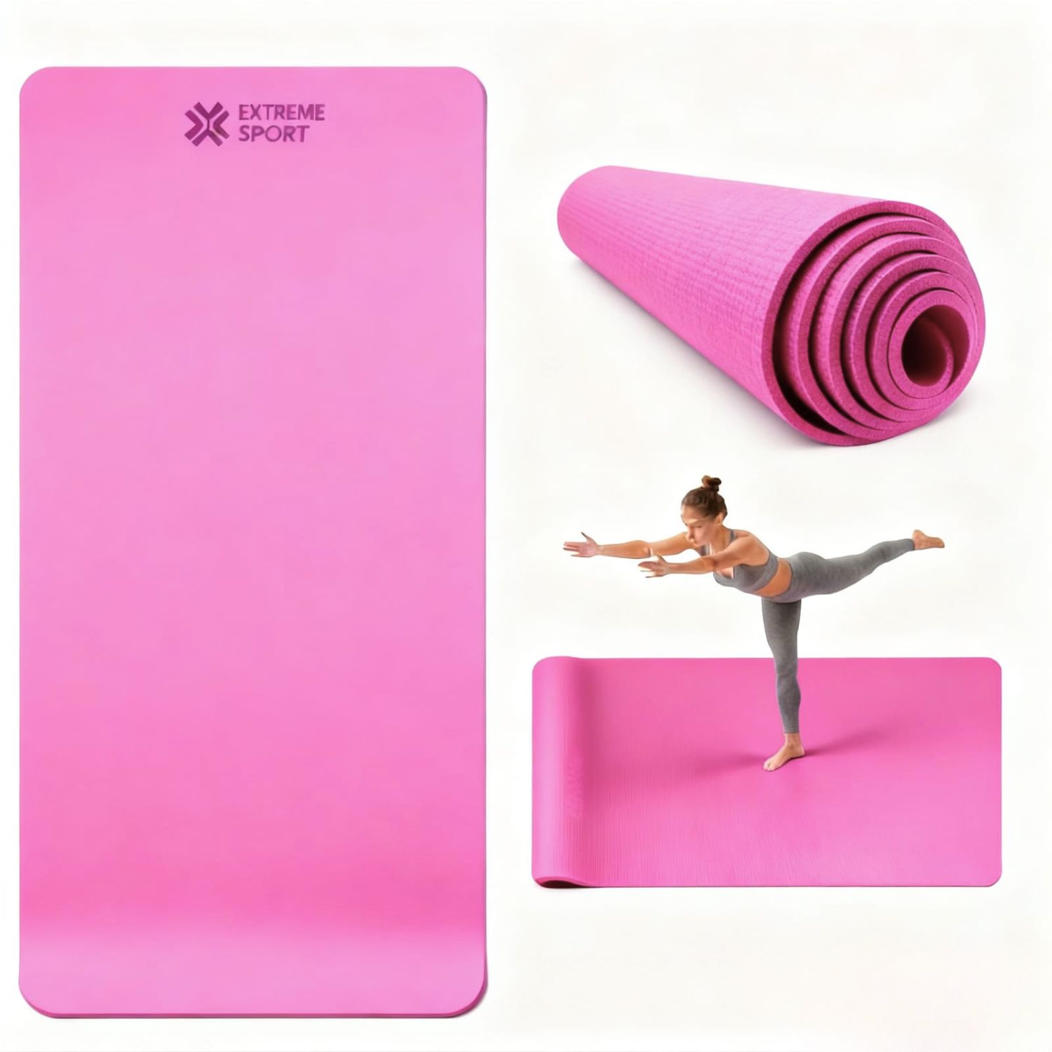 MAT PISO DE YOGA ANTIDESLIZANTE EVA 90 CM ANCHO IMPERMEABLE PARA YOGA Y PILATES - 1