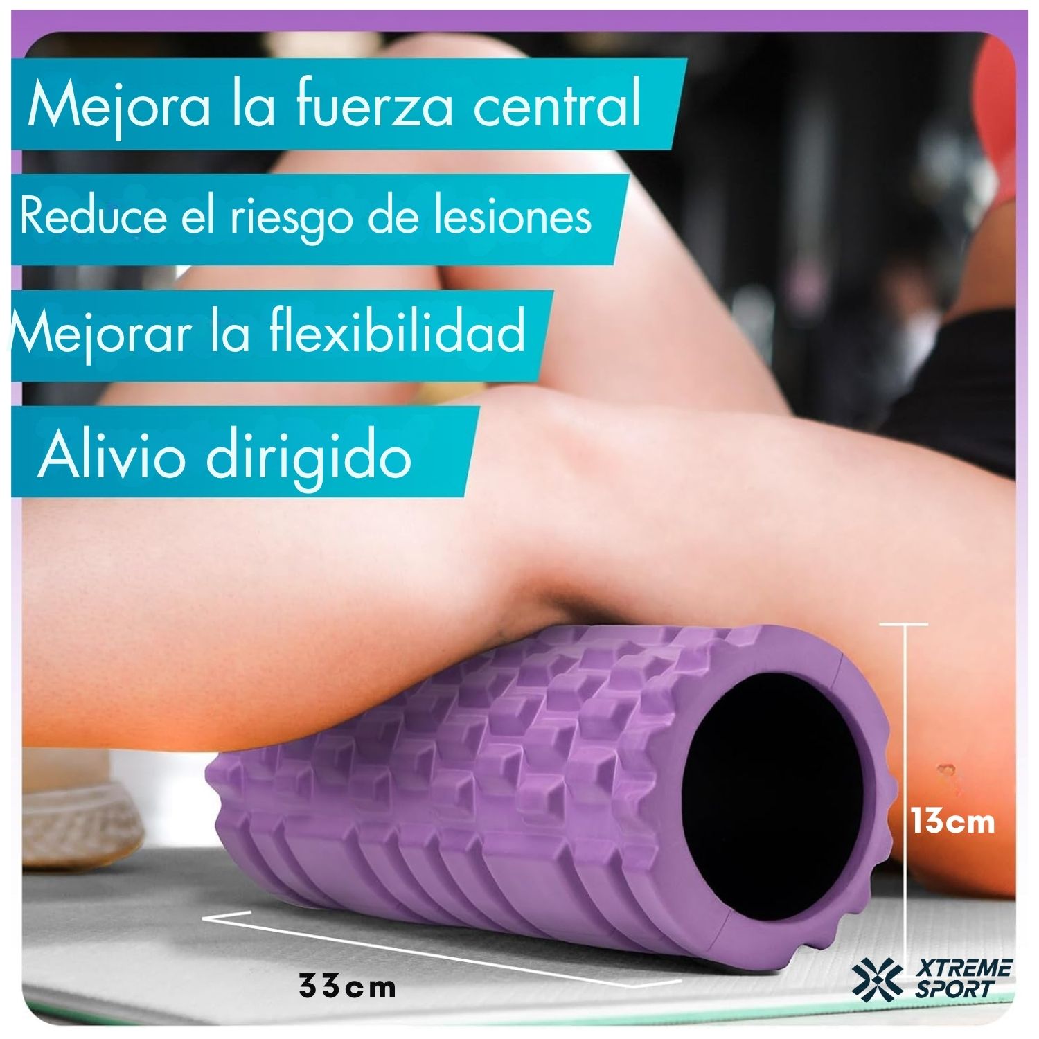 COMBO PILATES PRO 6 EN 1 PELOTA + BANDAS + MAT + ARO + ROLLER + CALCETINES ANTIDESLIZANTES - 4