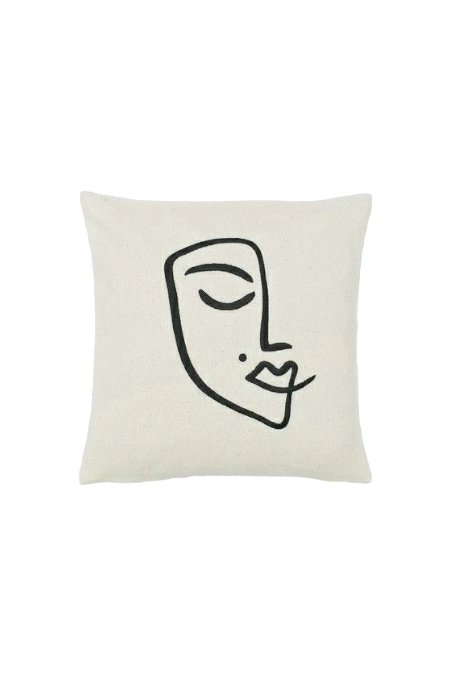 FUNDA ZARA ALMOHADAS.PE MINIMALISTA 40CM NORDICO MEDIO ROSTRO - 1