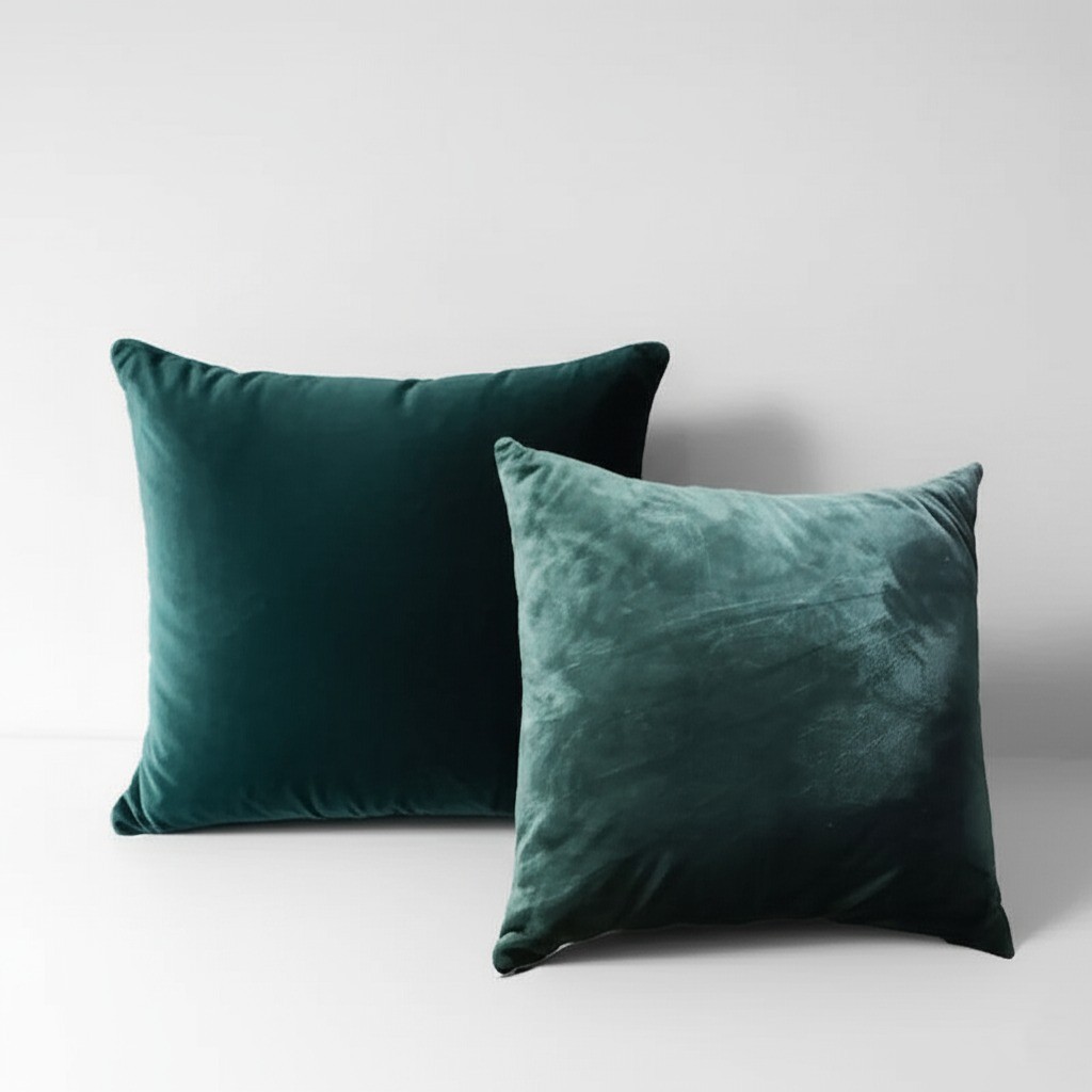 FUNDAS ZARA ALMOHADAS.PE 40CM VERDE PETRÓLEO NAVIDEÑAS ALMOHADA X2 - 1