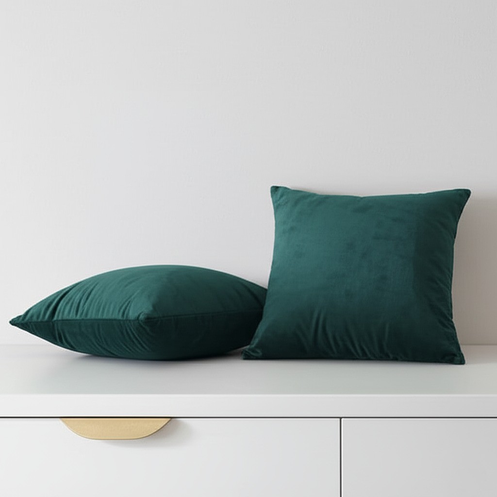 FUNDAS ZARA ALMOHADAS.PE 40CM VERDE PETRÓLEO NAVIDEÑAS ALMOHADA X2 - 3
