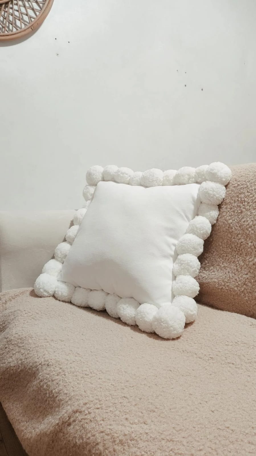 FUNDA COJÍN ZARA ALMOHADAS.PE DECORATIVO NÓRDICO 50X50CM PERLA - 2