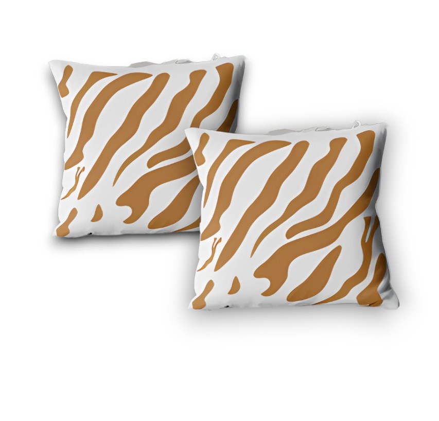 Funda Minimalista Animal Print Blanco 40x40 Cm - 2