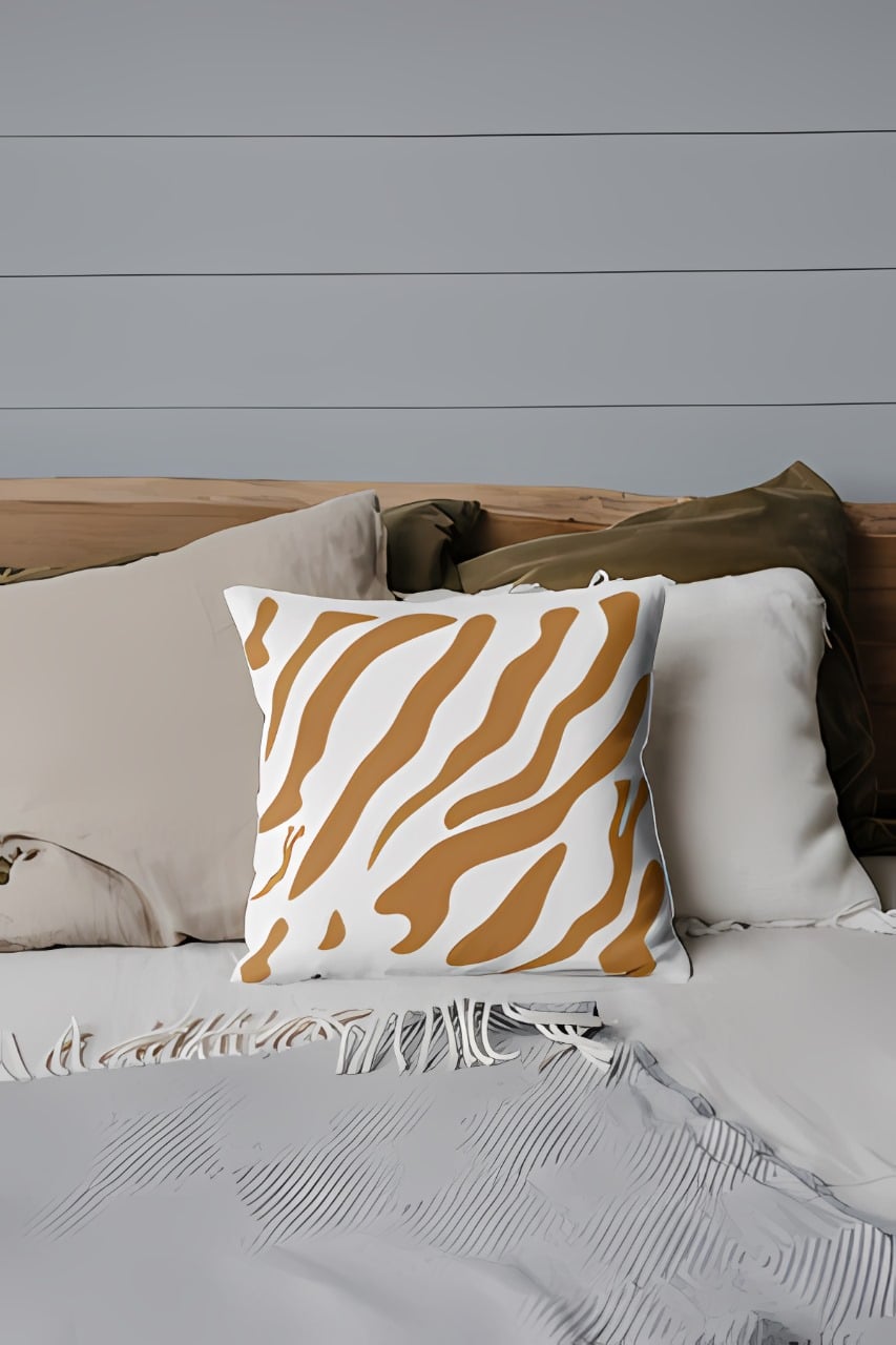 Funda Minimalista Animal Print Blanco 40x40 Cm - 3