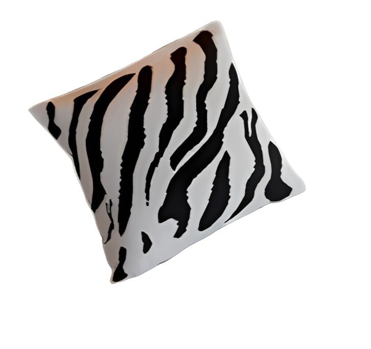 FUNDA ZARA ALMOHADAS.PE MINIMALISTA 40X40CM NEGRO ANIMAL PRINT - 1