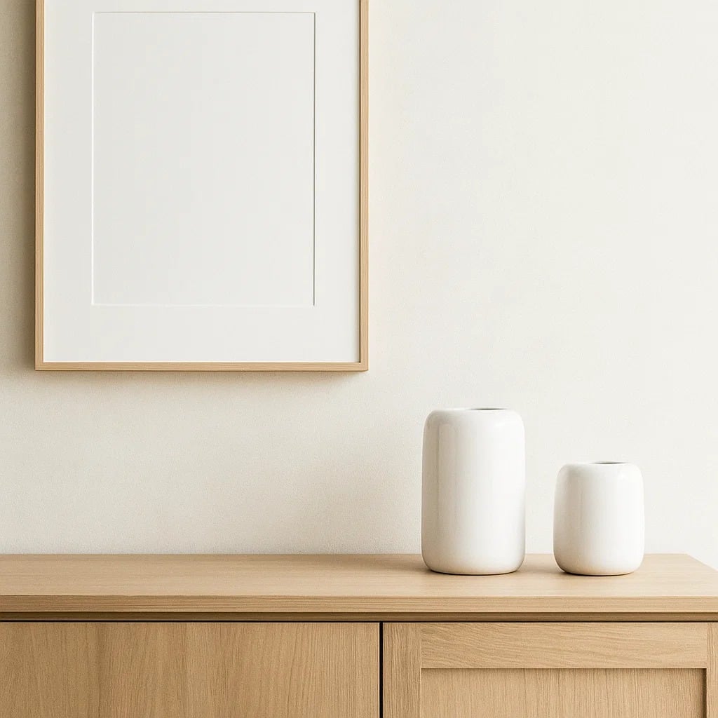 PACK 2 FLOREROS ZARA ALMOHADAS.PE MINIMALISTA CERÁMICA BLANCO JARRONES CERAMICA BLANCA ELEGANCIA ATEMPORAL - 5