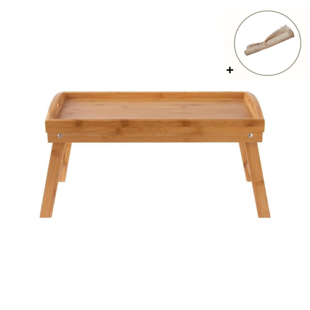 BANDEJA ZARA ALMOHADAS.PE MESA DESAYUNO BAMBU 50X30 CM + INDIVIDUAL YUTE - 1