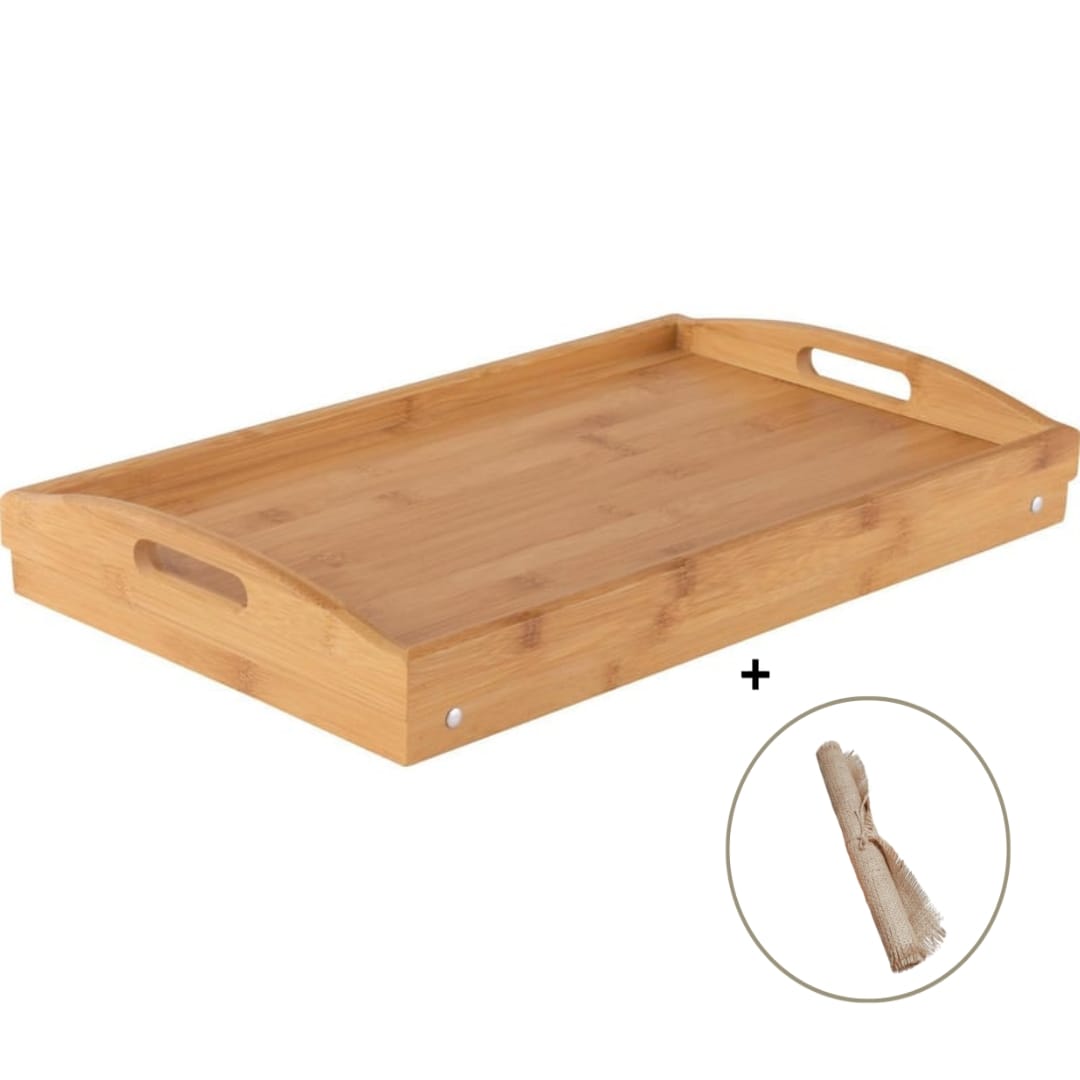 BANDEJA ZARA ALMOHADAS.PE MESA DESAYUNO BAMBU 50X30 CM + INDIVIDUAL YUTE - 3