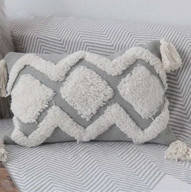 SET 02 FUNDAS BOHEMIO PLOMO PLATA 45X45/30X50 - 3