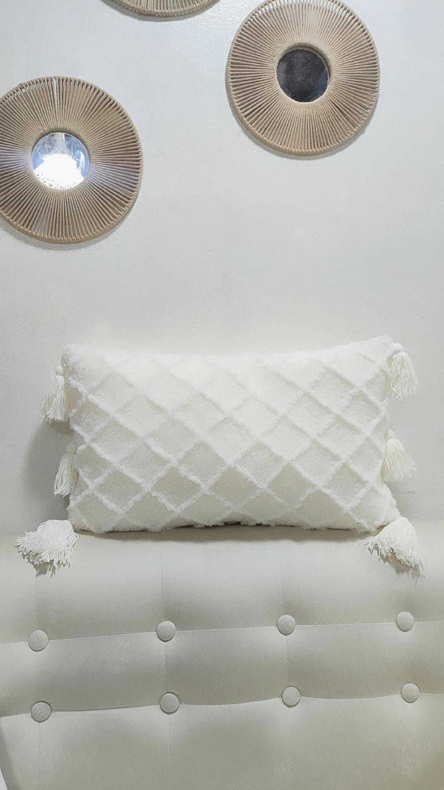 PACK X2 COJINES DECORATIVOS ÉLITE ROMBOS 30X55CM – ZALMOHADAS - 2