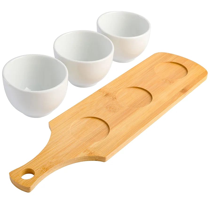 SET 3 PIEZAS CUENCOS BLANCOS BAMBOO Y WHITE ZALMOHADAS - 2