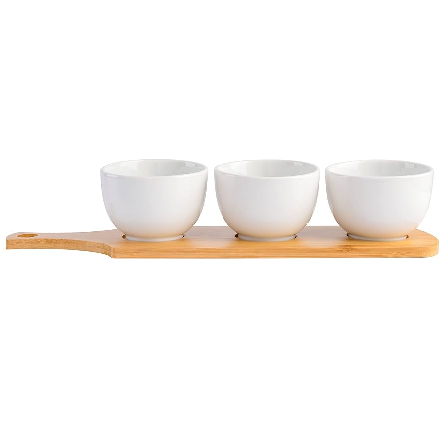 SET 3 PIEZAS CUENCOS BLANCOS BAMBOO Y WHITE ZALMOHADAS - 4