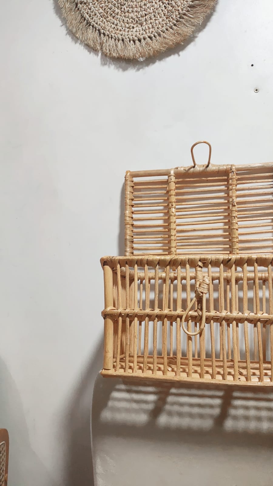 CANASTA BAÚL DE RATTAN ESTILO BOHO 37CMX29CMX24CM - 6