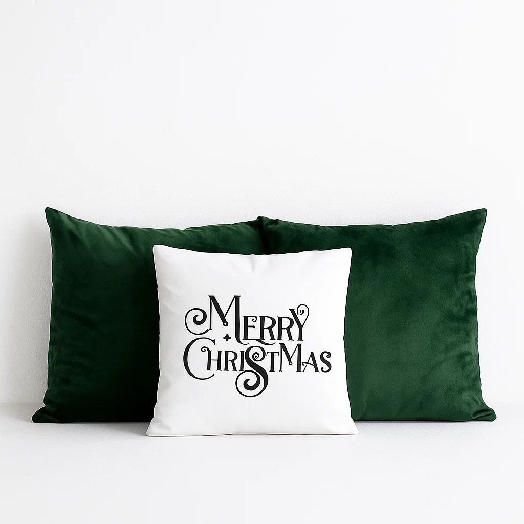 SET NAVIDEÑO 3 COJINES ESTILO NÓRDICO 45X45 MERRY ZALMOHADAS - 1