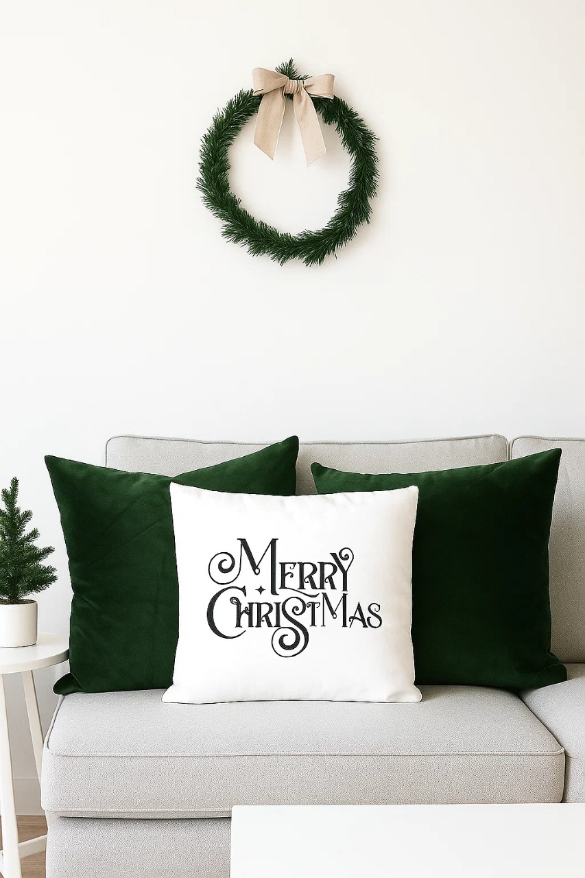 SET NAVIDEÑO 3 COJINES ESTILO NÓRDICO 45X45 MERRY ZALMOHADAS - 2