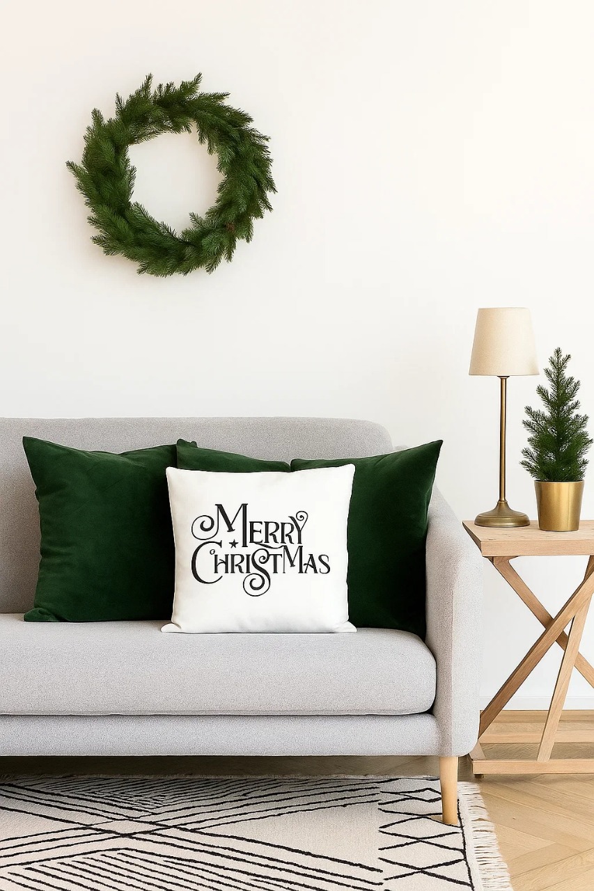 SET NAVIDEÑO 3 COJINES ESTILO NÓRDICO 45X45 MERRY ZALMOHADAS - 3