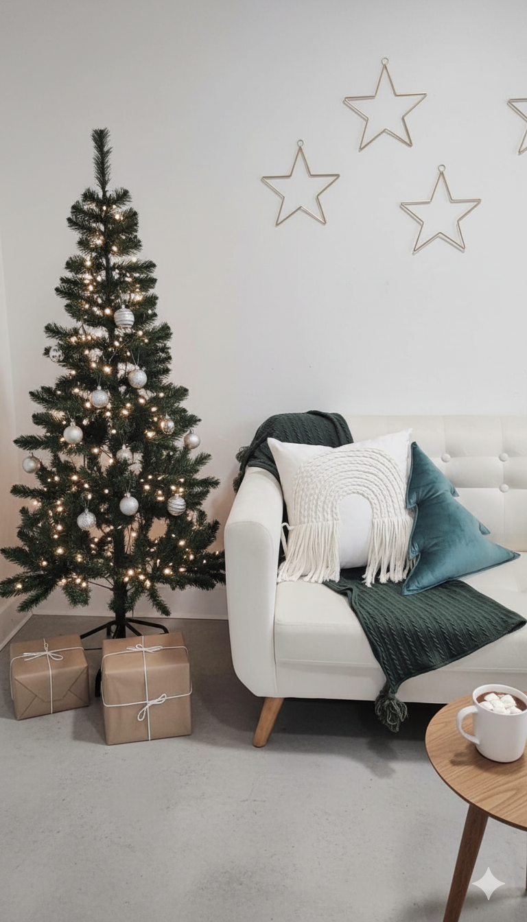 SET NAVIDAD VERDE ESTILO FARM HOUSE – 3 UNIDADES ZALMOHADAS - 4