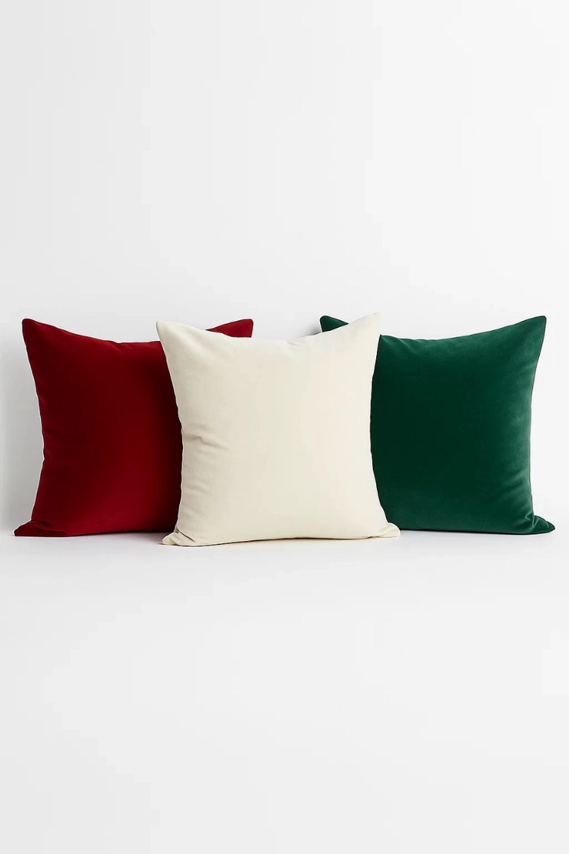 03 FUNDAS PETRÓLEO NAVIDEÑAS BOHO 40 X 40 CM - 1