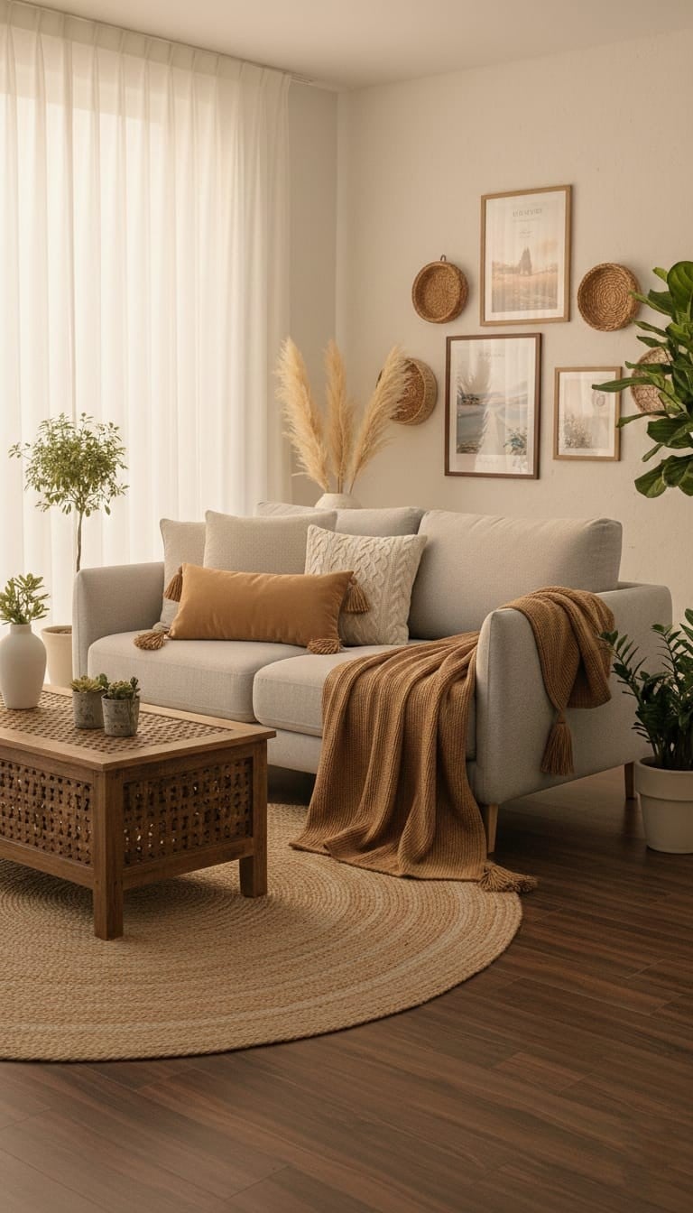 SET BOHO “TIERRA NÓMADA” – COJÍN 30×50 + MANTA 200×120 ZALMOHADAS - 5