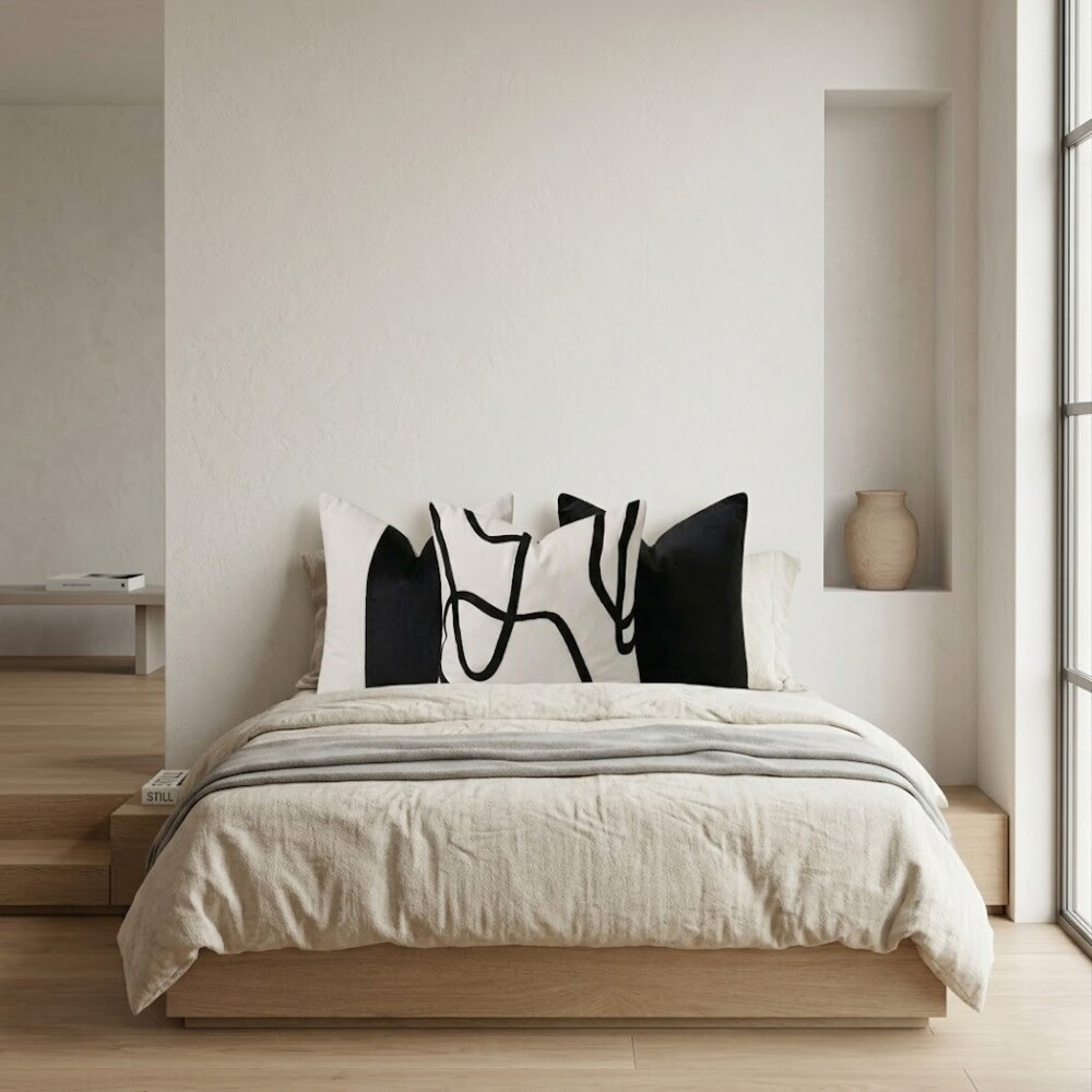 SET DE 3 COJINES “PERLA NOIR 45X45” - 4