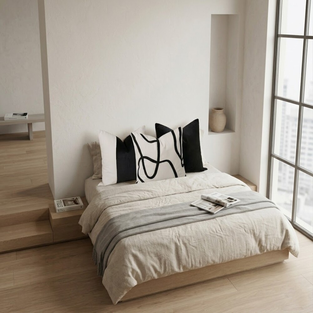 SET DE 3 COJINES “PERLA NOIR 45X45” - 5