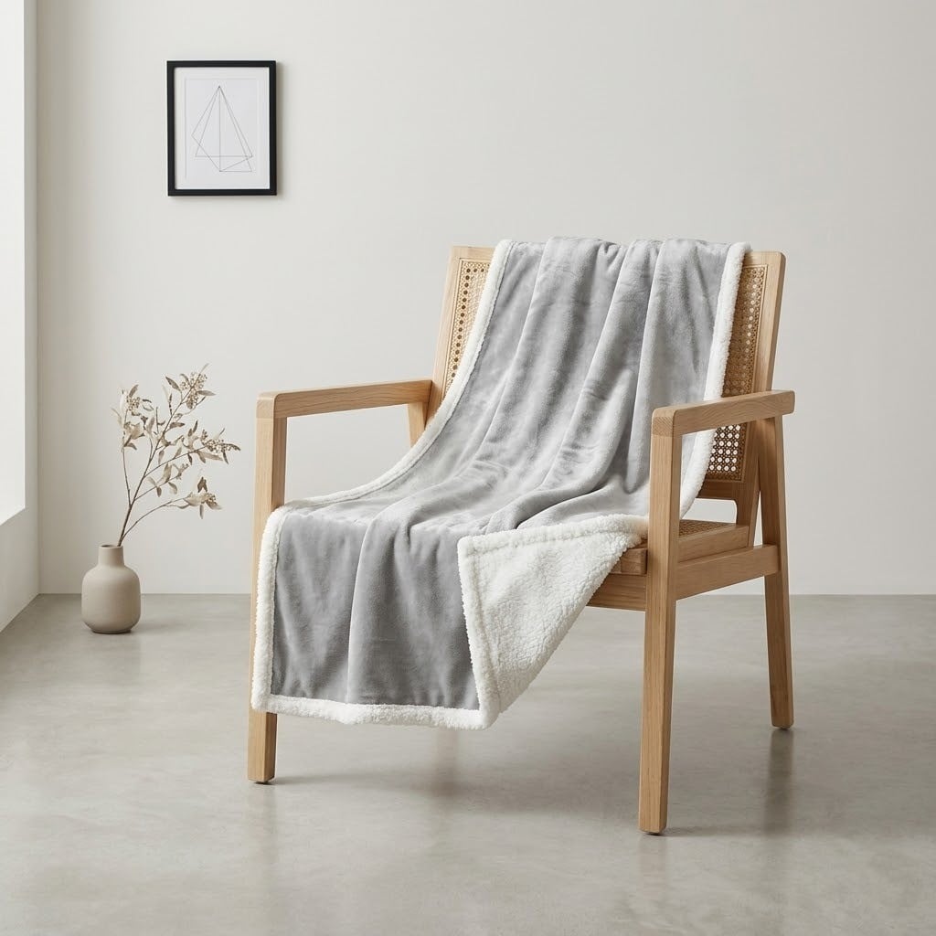 MANTA PREMIUM ZALMOHADAS PLOMO - 125X150 CM - 4