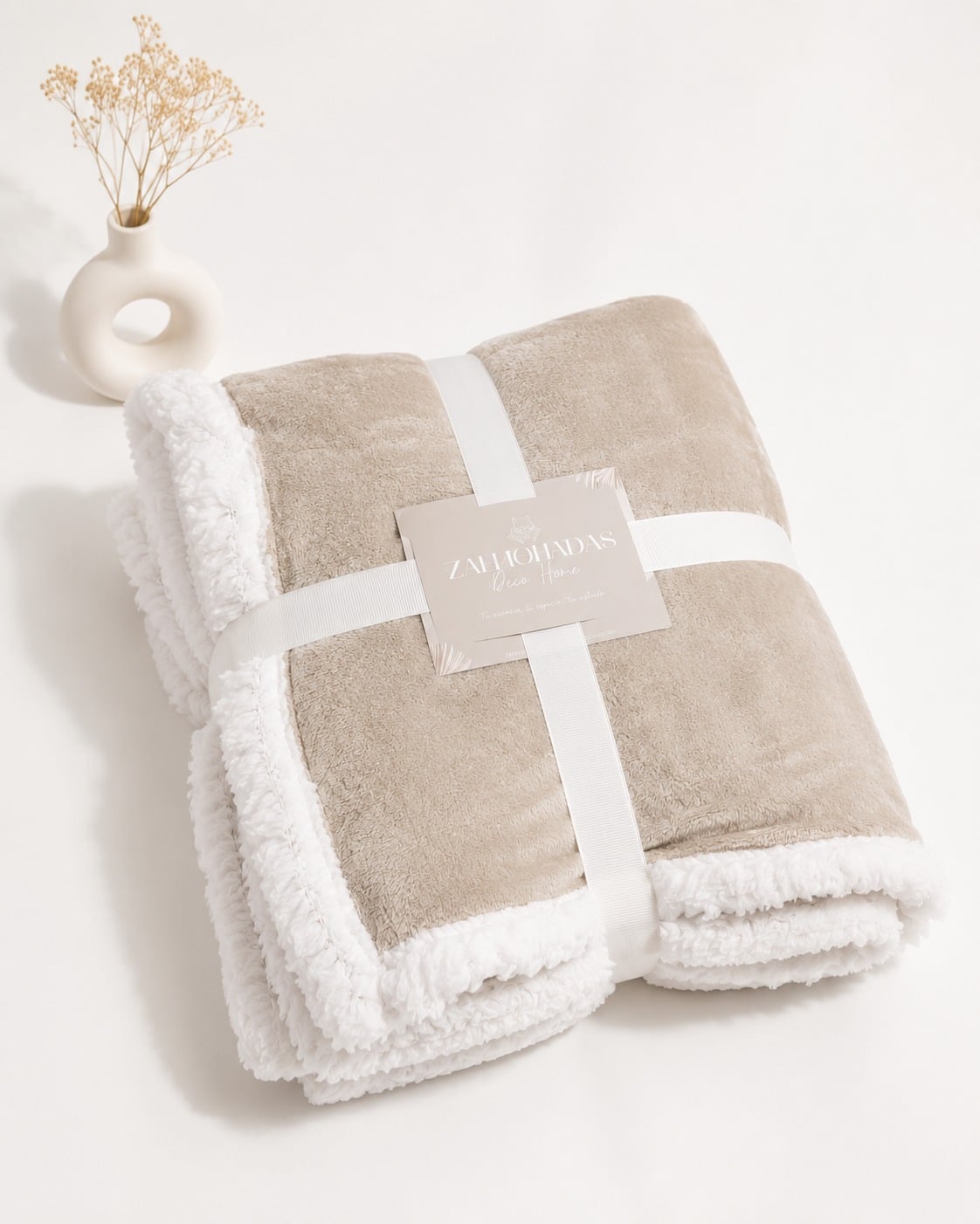 MANTA PREMIUM ZALMOHADAS BEIGE FORCE - 125X150 CM - 1
