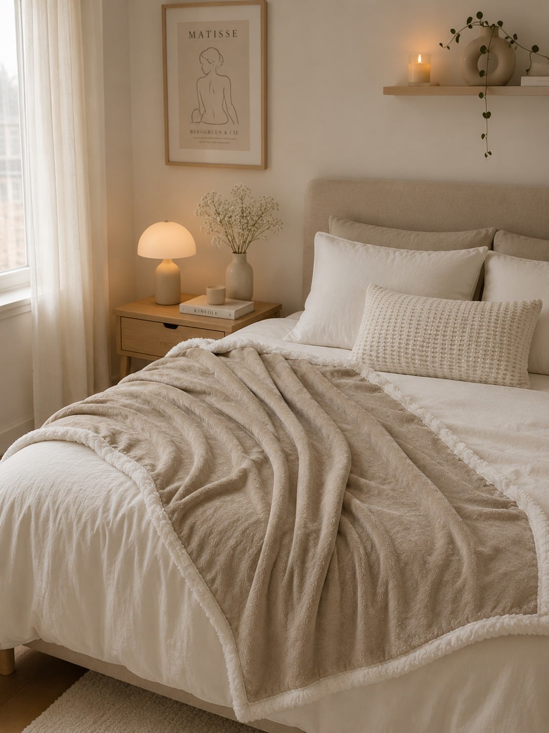 MANTA PREMIUM ZALMOHADAS BEIGE FORCE - 125X150 CM - 2