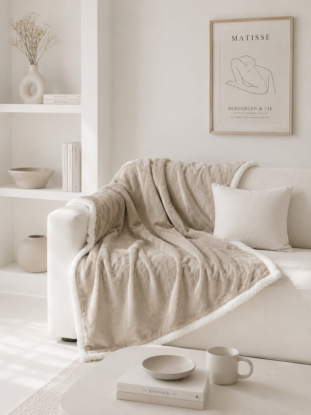 MANTA PREMIUM ZALMOHADAS BEIGE FORCE - 125X150 CM - 3