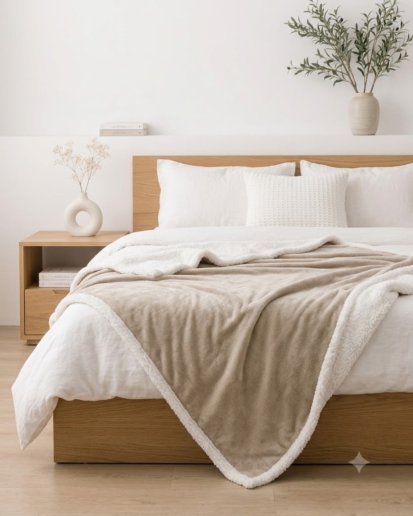 MANTA PREMIUM ZALMOHADAS BEIGE FORCE - 125X150 CM - 4