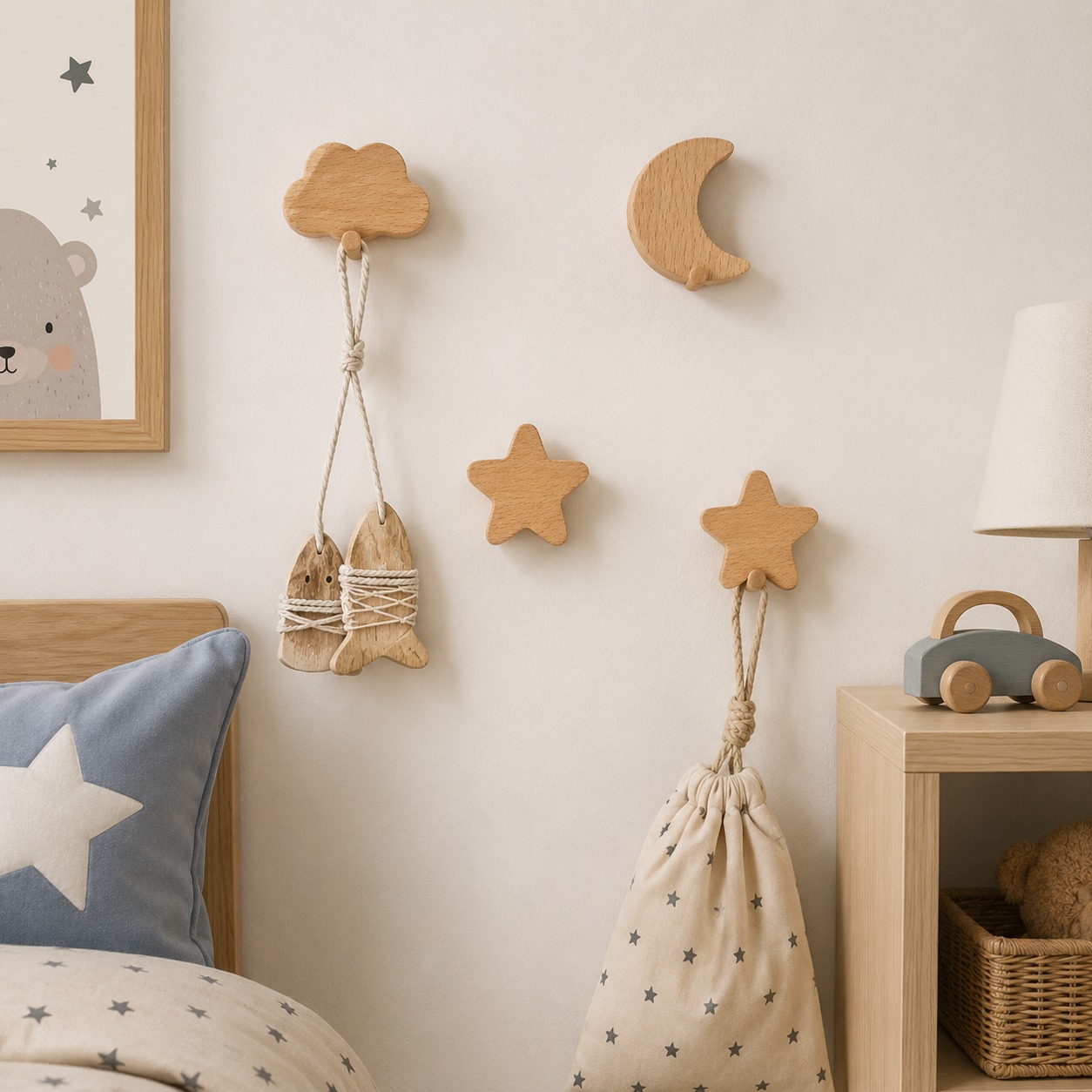 SET DE GANCHOS DECORATIVOS INFANTILES ZALMOHADAS DREAM HOOKS X3 - 2