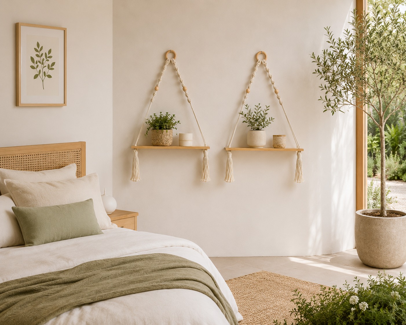 SET DE 2 ESTANTES DECORATIVOS ZALMOHADAS BOHO HARMONY 60X35 CM - 3