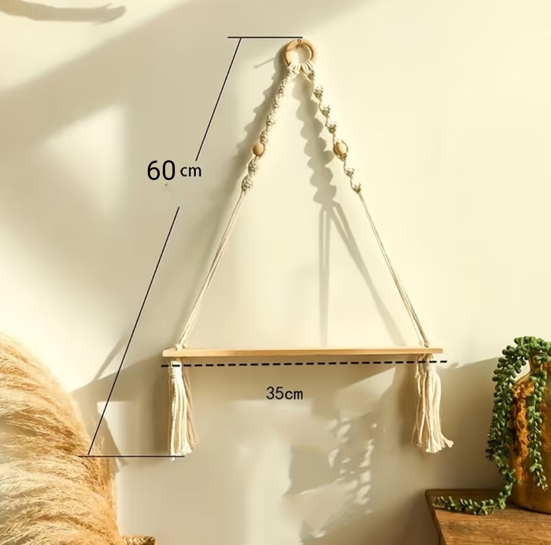 SET DE 2 ESTANTES DECORATIVOS ZALMOHADAS BOHO HARMONY 60X35 CM - 5