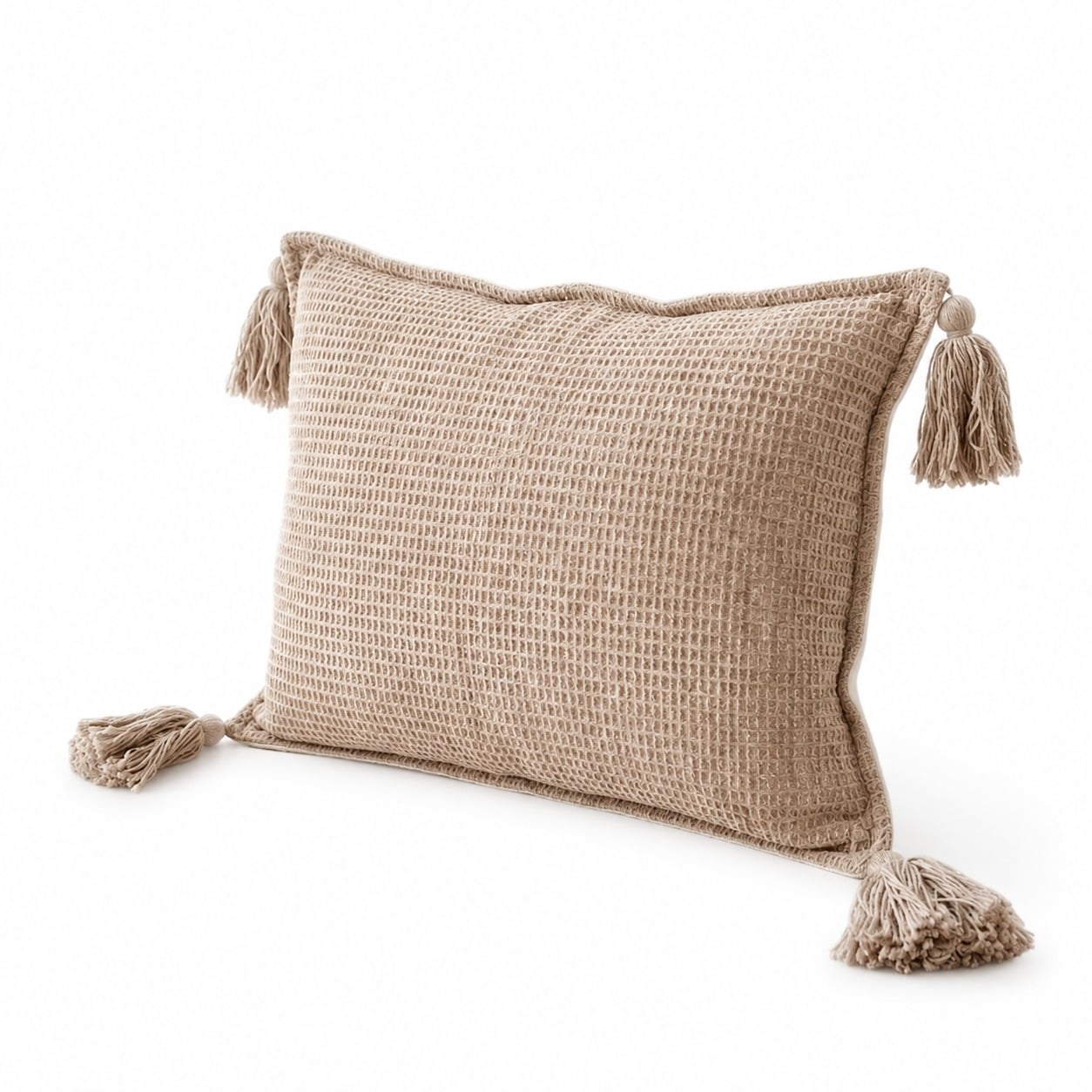 COJÍN BOHO “TIERRA NÓMADA CLARA ” BEIGE 30×50 ZALMOHADAS - 2