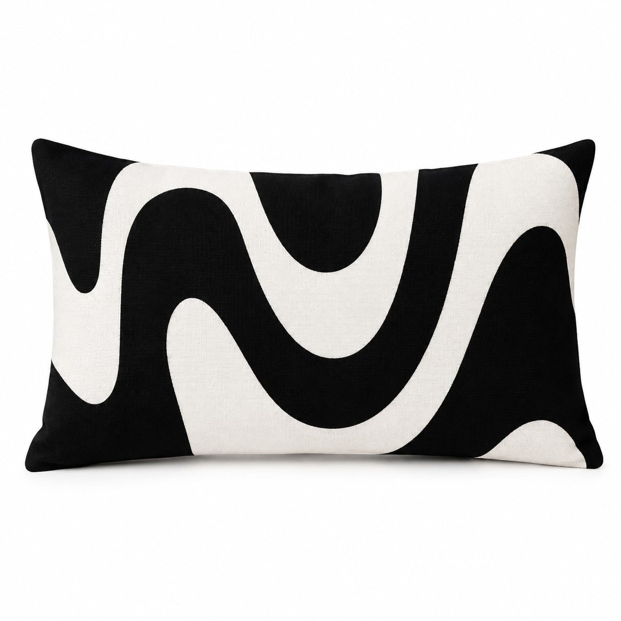 COJÍN DECORATIVO FLUIDO MONOCROMO 30X50 CM - 1