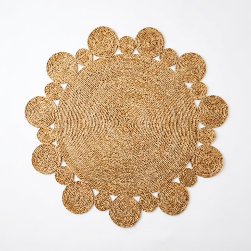 ALFOMBRA ESPIRAL BOHEMIA 120X120 CM ZALMOHADAS - 1