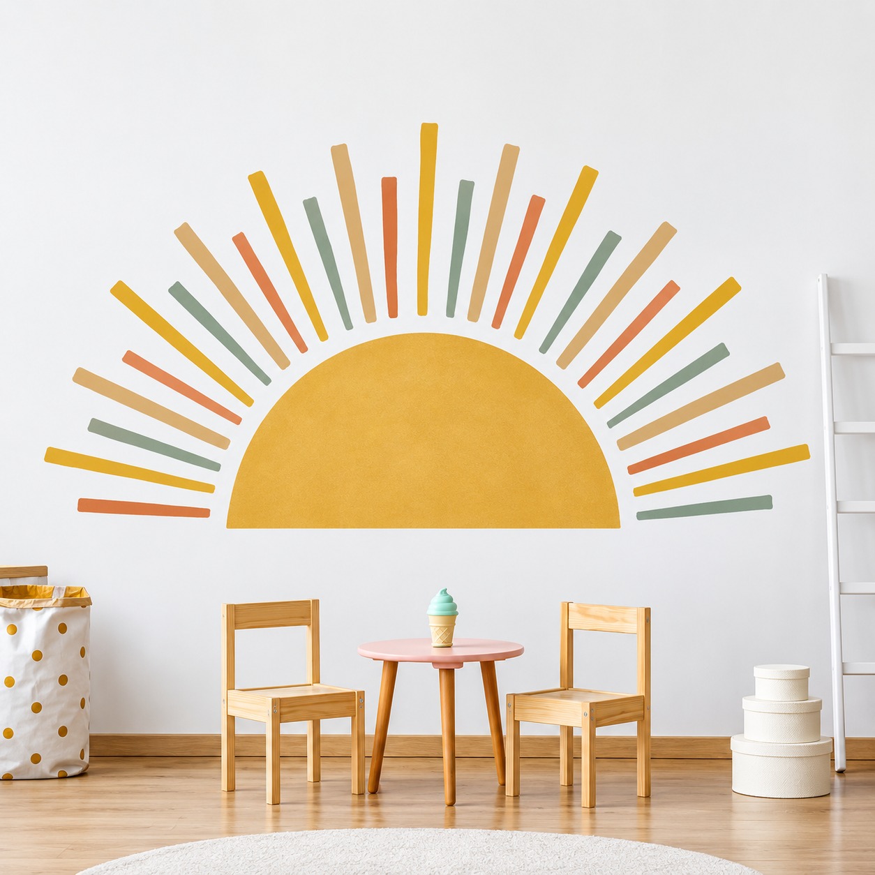 PANEL DECORATIVO ADHESIVO ESTALLIDO SOLAR ZALMOHADAS AMARILLO 108 X 55 CM - 2
