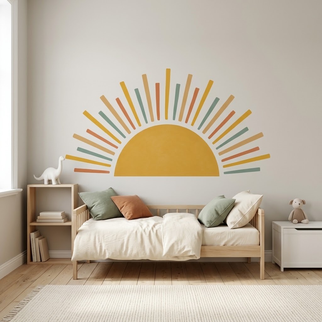 PANEL DECORATIVO ADHESIVO ESTALLIDO SOLAR ZALMOHADAS AMARILLO 108 X 55 CM - 3