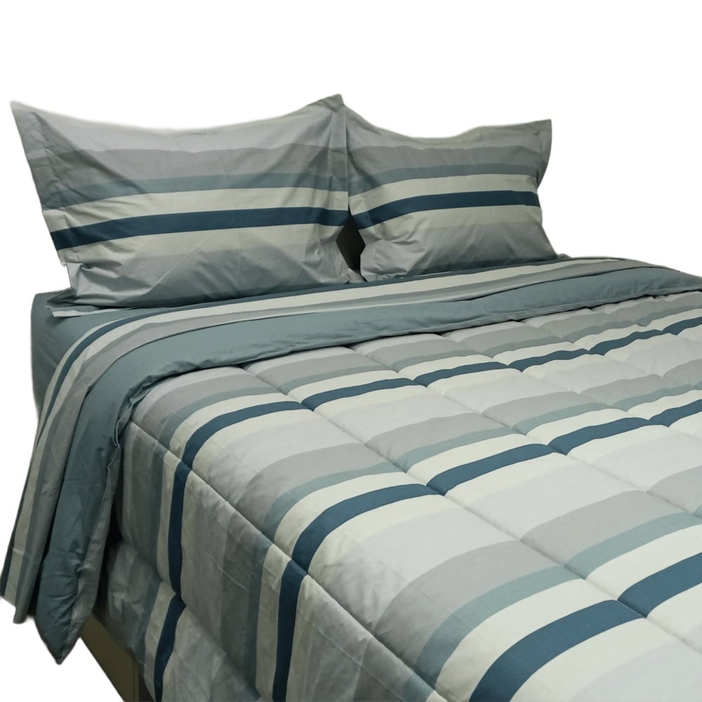 EDREDON 100% ALGODON 180 HILOS CON FUNDA SHAM 1.5PLZ LISBOA FREE HOME PREMIUM - 2
