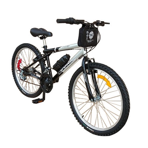 BICICLETA BOX MTB ARO 24 - NEGRO CON GRIS - 3